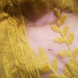 Yellow lace jumpsuit
